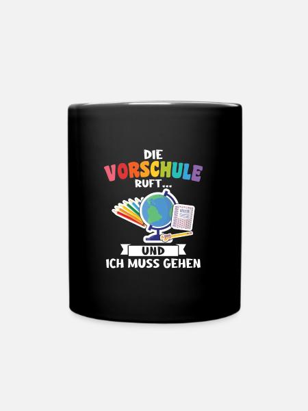 Vorschule Anfang Vorschulkind Geschenk - Tasse einfarbig - Schwarz