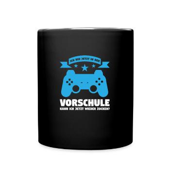 Vorschule Gaming Vorschulkind Geschenk - Tasse einfarbig - Schwarz - Vorne