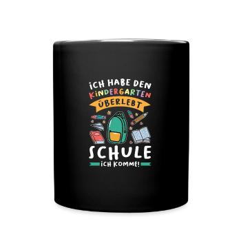 Kindergarten Abschluss Kindergarten Abschluss Gesc - Tasse einfarbig - Schwarz - Vorne