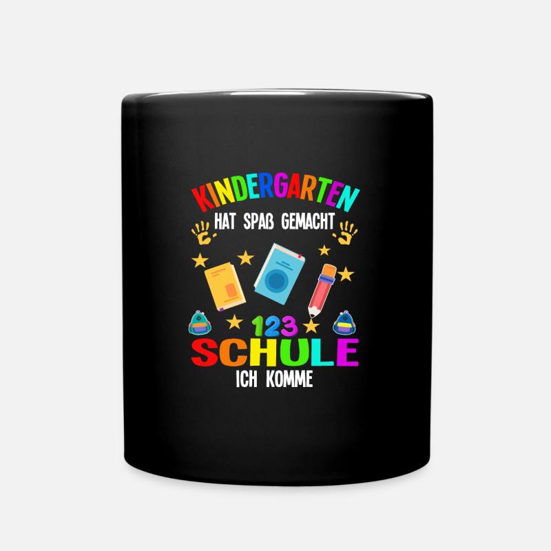 Kindergarten Kita-Abschluss Kindergarten-Abschluss - Tasse einfarbig - Schwarz