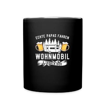 Campen Bier Camping & bier Bier Geschenk - Tasse einfarbig - Schwarz - Vorne