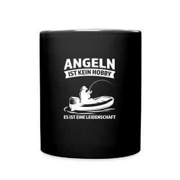 Angeln Fisch Fischer Angler Angeln Geschenk - Tasse einfarbig - Schwarz - Vorne