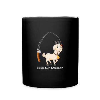 Angeln Fisch Fischer Angler Angeln Geschenk - Tasse einfarbig - Schwarz - Vorne