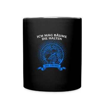 Angeln Fisch Fischer Angler Angeln Geschenk - Tasse einfarbig - Schwarz - Vorne