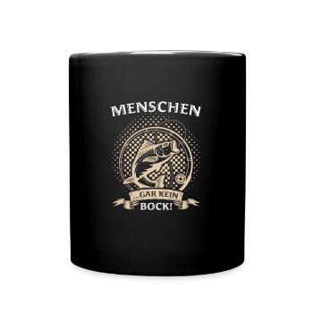 Angeln Fisch Fischer Angler Angeln Geschenk - Tasse einfarbig - Schwarz - Vorne