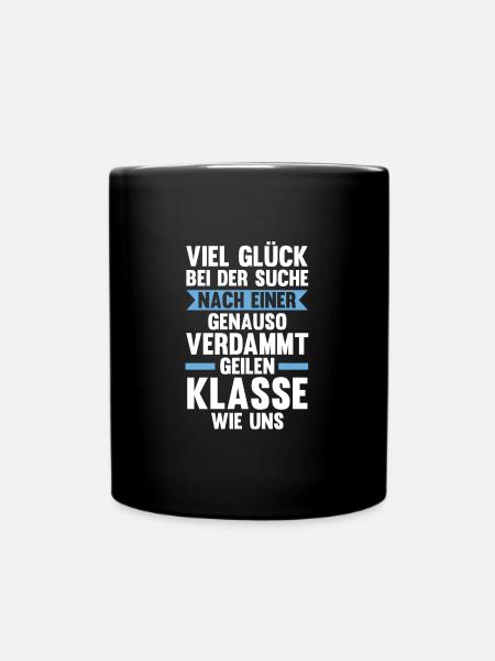 Lehrer Rente Klasse Geschenk - Tasse einfarbig - Schwarz