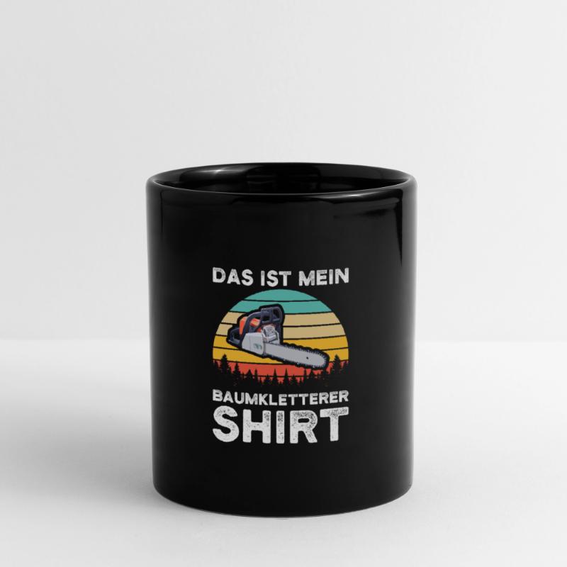 Baumkletterer Arborist Baumklettern Geschenk Tasse einfarbig