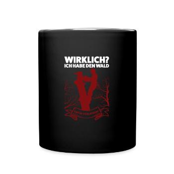 Baumkletterer Arborist Baumklettern Geschenk - Tasse einfarbig - Schwarz - Vorne