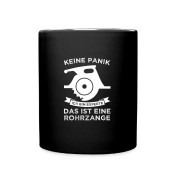 Fliesenleger Beruf Fliesenlegen Geschenk - Tasse einfarbig - Schwarz - Vorne