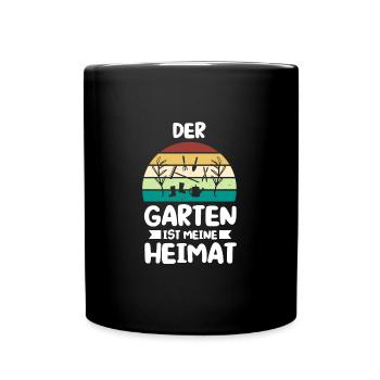Gartenarbeit Garten Gartenliebhaber Geschenk - Tasse einfarbig - Schwarz - Vorne