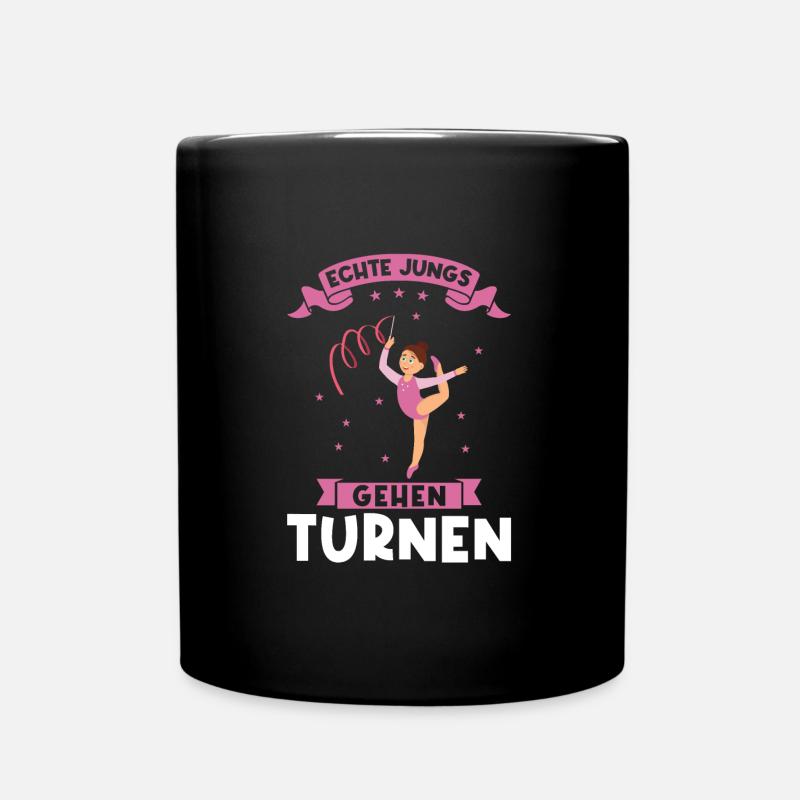 Turnen Mädchen Turnerin Geschenk - Tasse einfarbig - Schwarz