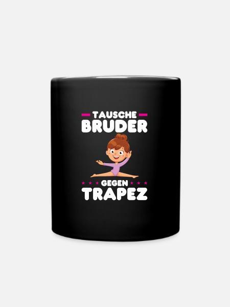 Turnen Mädchen Bodenturnen Geschenk - Tasse einfarbig - Schwarz