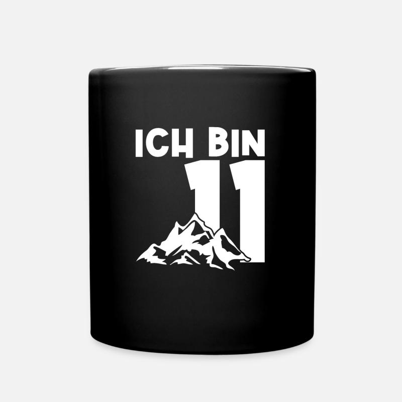 11. Geburtstag Berge Geburtstagsparty Geschenk - Tasse einfarbig - Schwarz