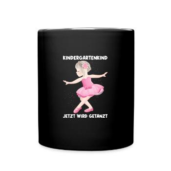 Kindergarten Ballerina Tänzerin Geschenk - Tasse einfarbig - Schwarz - Vorne