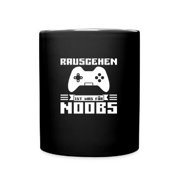 Gaming Zocken Konsole Geschenk - Tasse einfarbig - Schwarz - Vorne