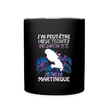 Martinique Mon île Que J'aime Citation Martinique - Mug uni - noir - Devant