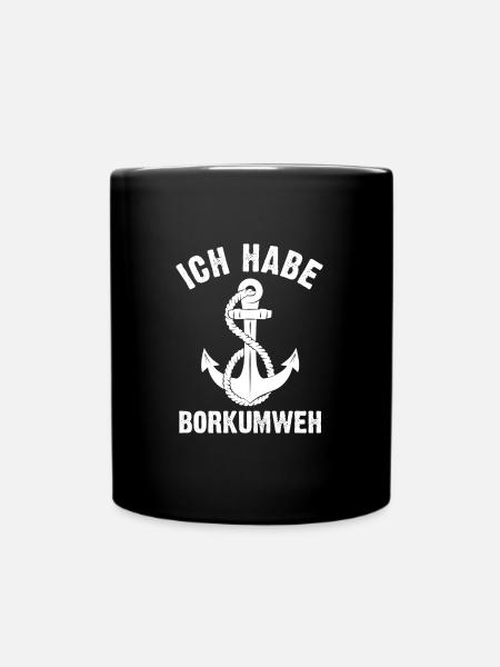 Borkum Norddeutschland Borkum Reise Geschenk - Tasse einfarbig - Schwarz