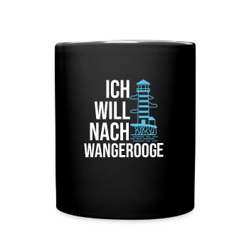 Wangerooge Norddeutschland Nordsee Geschenk - Tasse einfarbig - Schwarz - Vorne