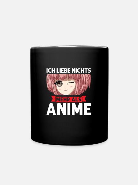 Otaku Japan Anime Merch Anime Merch Geschenk - Tasse einfarbig - Schwarz