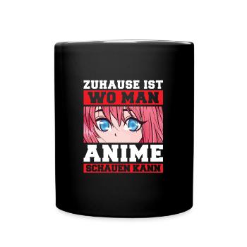 Otaku Japan Anime Merch Anime Merch Geschenk - Tasse einfarbig - Schwarz - Vorne