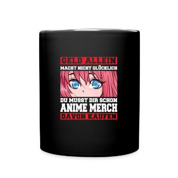 Otaku Japan Anime Merch Anime Merch Geschenk - Tasse einfarbig - Schwarz - Vorne
