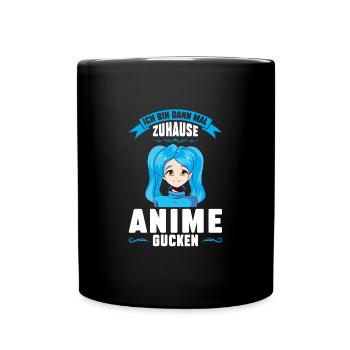 Otaku Japan Anime Merch Anime Merch Geschenk - Tasse einfarbig - Schwarz - Vorne