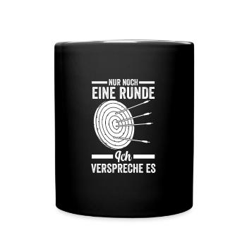 Bogen Sport Bogenschießen Bogen Geschenk - Tasse einfarbig - Schwarz - Vorne