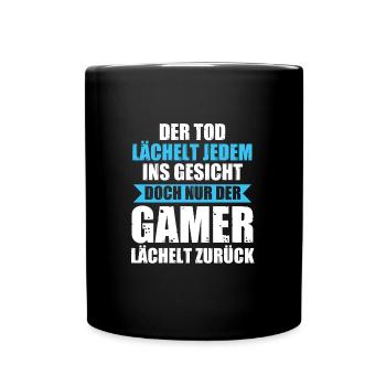 Gamers Gamer Spiel Geschenk - Tasse einfarbig - Schwarz - Vorne