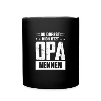 Opas Opa Opas Geschenk - Tasse einfarbig - Schwarz - Vorne