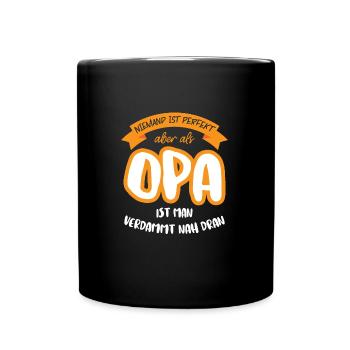 Opas Opa Opas Geschenk - Tasse einfarbig - Schwarz - Vorne