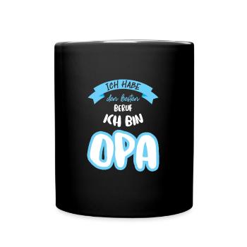 Opas Opa Opas Geschenk - Tasse einfarbig - Schwarz - Vorne