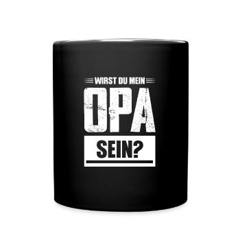 Opas Opa Opas Geschenk - Tasse einfarbig - Schwarz - Vorne