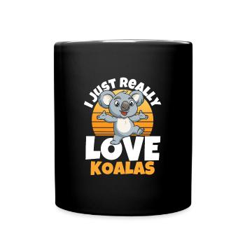 I Love Koala Bears Funny Koalas Gift - Full Colour Mug - black - Front