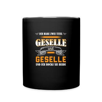 Geselle 2023 Geselle Geselle bestanden Geschenk - Tasse einfarbig - Schwarz - Vorne
