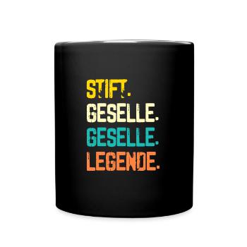 Geselle 2023 Geselle Geselle bestanden Geschenk - Tasse einfarbig - Schwarz - Vorne