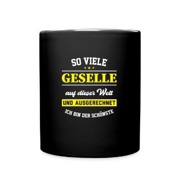 Geselle 2023 Geselle Geselle bestanden Geschenk - Tasse einfarbig - Schwarz - Vorne