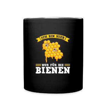 Imker Bienen Imkern Geschenk - Tasse einfarbig - Schwarz - Vorne