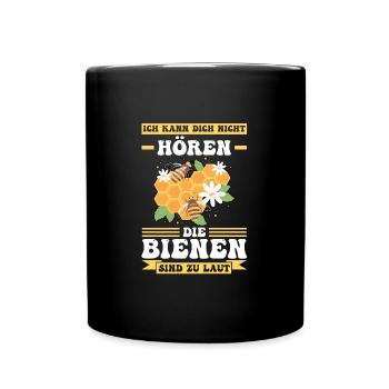 Imker Bienen Bienenzüchter Geschenk - Tasse einfarbig - Schwarz - Vorne