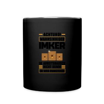 Imker Bienen Bienenzüchter Geschenk - Tasse einfarbig - Schwarz - Vorne