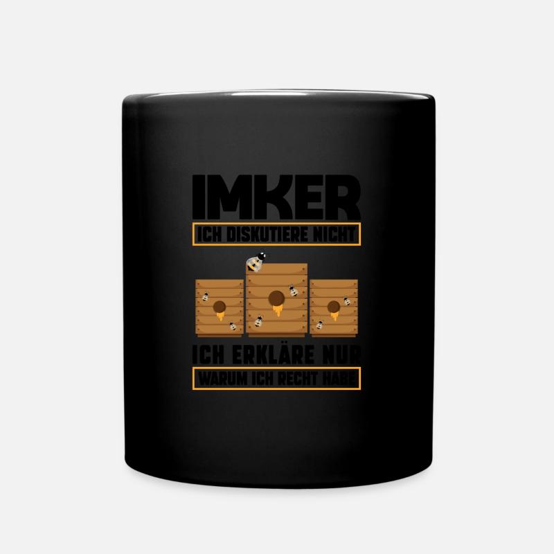 Imker Bienen Imkern Geschenk - Tasse einfarbig - Schwarz