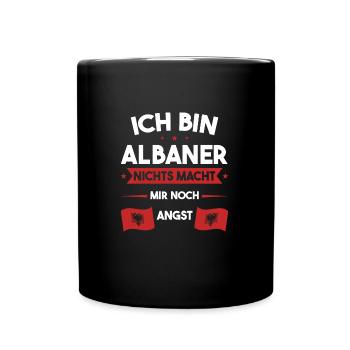 Albanien Heimat Albaner Geschenk - Tasse einfarbig - Schwarz - Vorne