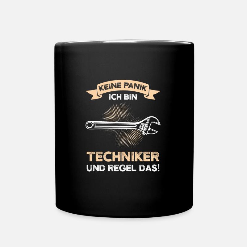 Techniker Beruf Fachmann Technik Geschenk - Tasse einfarbig - Schwarz