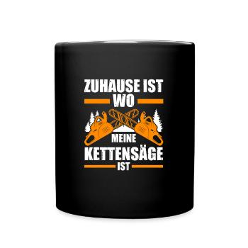 Baumpfleger Forstwirt Arborist Geschenk - Tasse einfarbig - Schwarz - Vorne