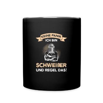 Schweißer Beruf Schweisser Geschenk - Tasse einfarbig - Schwarz - Vorne