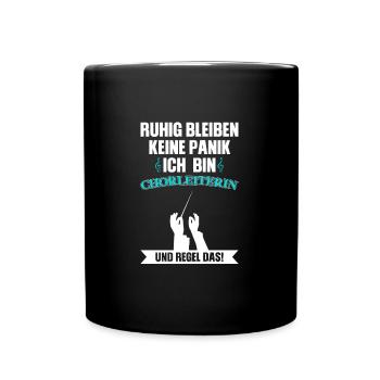 Chorleiterin Beruf Dirigentin Geschenk - Tasse einfarbig - Schwarz - Vorne