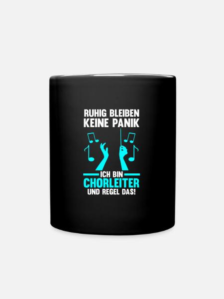 Chorleiter Beruf Dirigent Geschenk - Tasse einfarbig - Schwarz