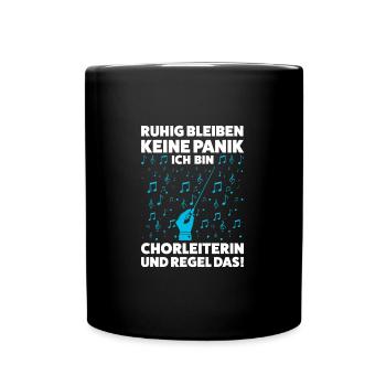 Chorleiterin Beruf Musiker Geschenk - Tasse einfarbig - Schwarz - Vorne