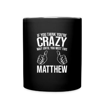 Vorname Christopher Name Christopher Geschenk - Tasse einfarbig - Schwarz - Vorne