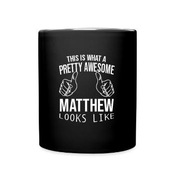 Vorname Christopher Name Christopher Geschenk - Tasse einfarbig - Schwarz - Vorne