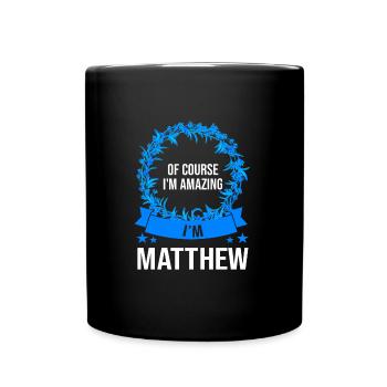 Vorname Christopher Name Christopher Geschenk - Tasse einfarbig - Schwarz - Vorne
